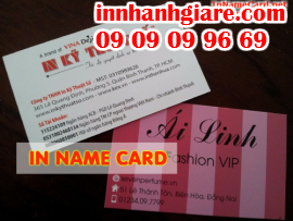 In nhanh name card giá rẻ tại HCM, in name card offset có hàng từ 2 - 3 ngày